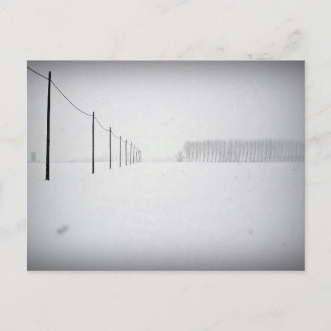 Postal de nieve mínima (Anverso)