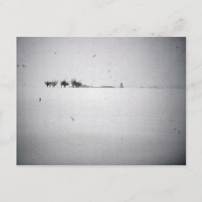 Postal de nieve mínima (Anverso)