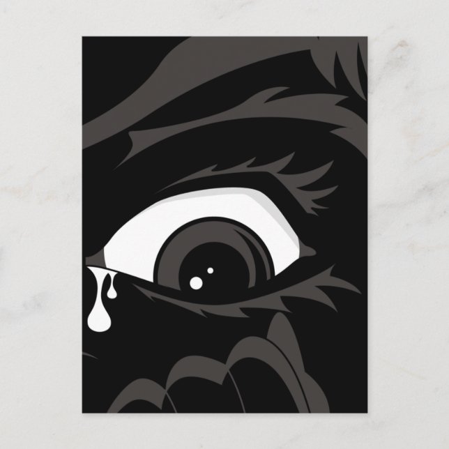 Postal de niño asustado (Anverso)