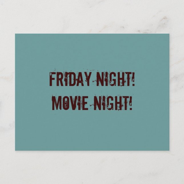 Postal de noche de película (Anverso)