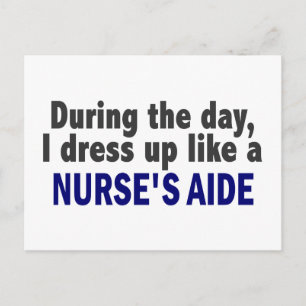 Postal De noche me vista como un asistente de enfermera