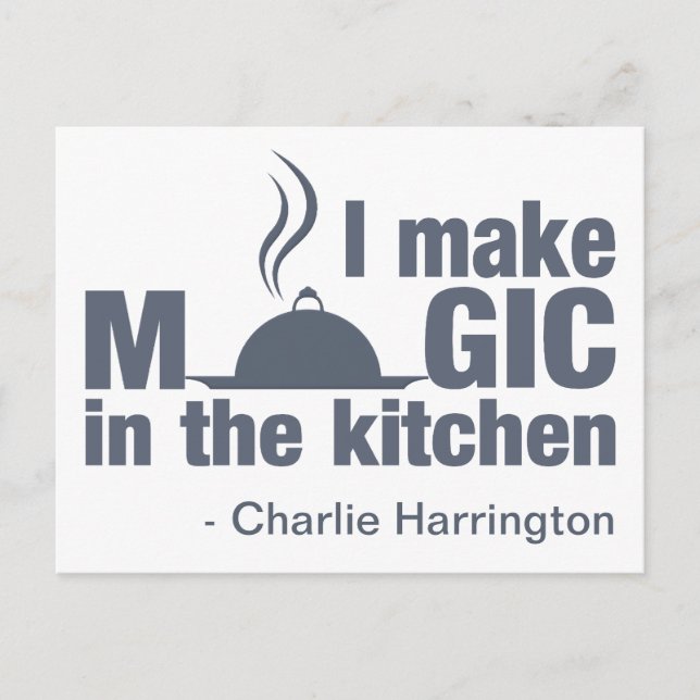 postal de nombre personalizado "I Make Magic" (Anverso)