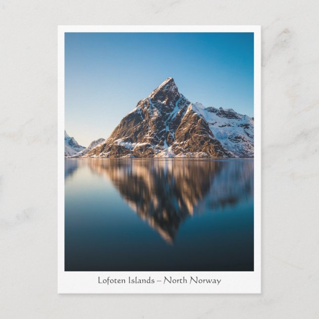 Postal de Noruega en las Islas Lofoten (Anverso)
