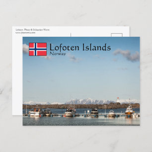 Postal de Noruega en las Islas Lofoten