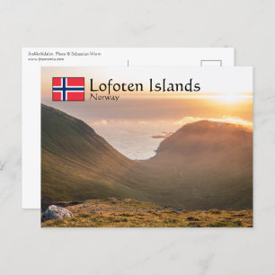 Postal de Noruega en las Islas Lofoten