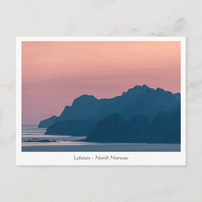 Postal de Noruega en las Islas Lofoten (Anverso)