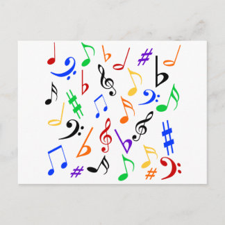 Postal de notas musicales - Multi