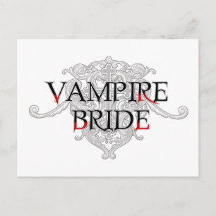 Postal de novia de vampiro