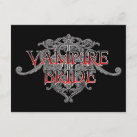 Postal de novia de vampiro
