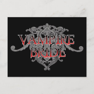 Postal de novia de vampiro
