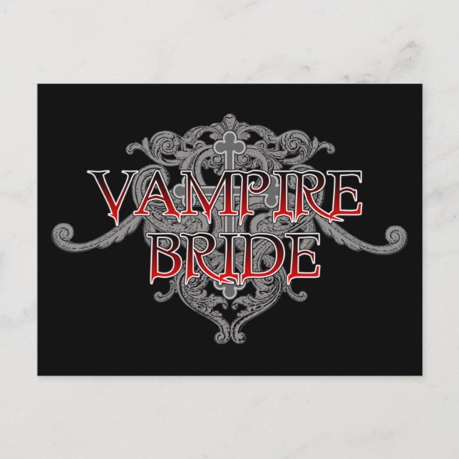 Postal de novia de vampiro (Anverso)