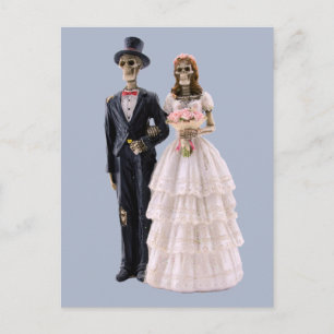 Postal de novios y novios