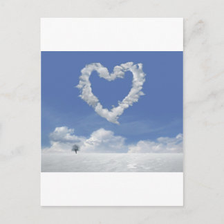 postal de nubes de amor