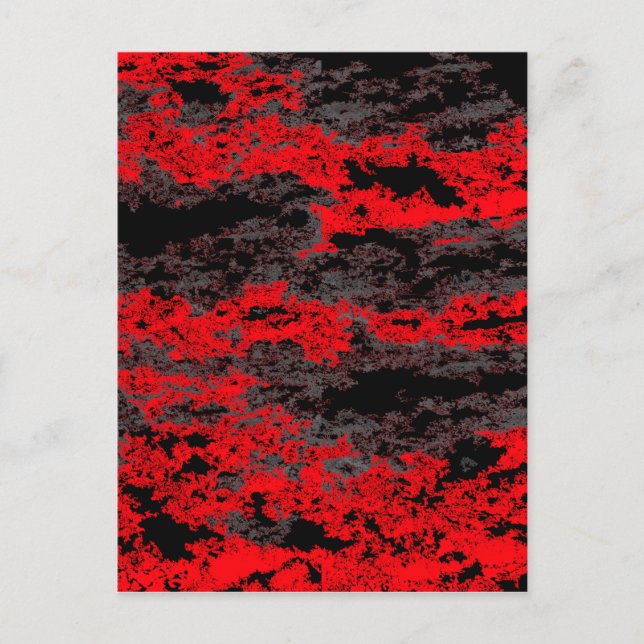 Postal de nubes grises rojas (Anverso)