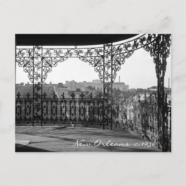 Postal de Nueva Orleans Vintage (Anverso)