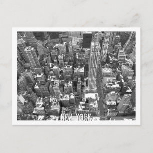 Postal de Nueva York Paisaje urbano Tarjeta de rec