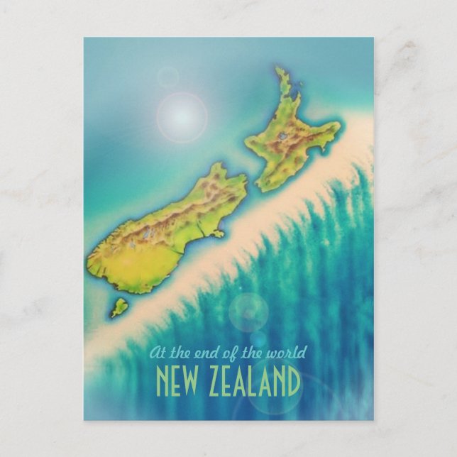 postal de Nueva Zelanda (Anverso)