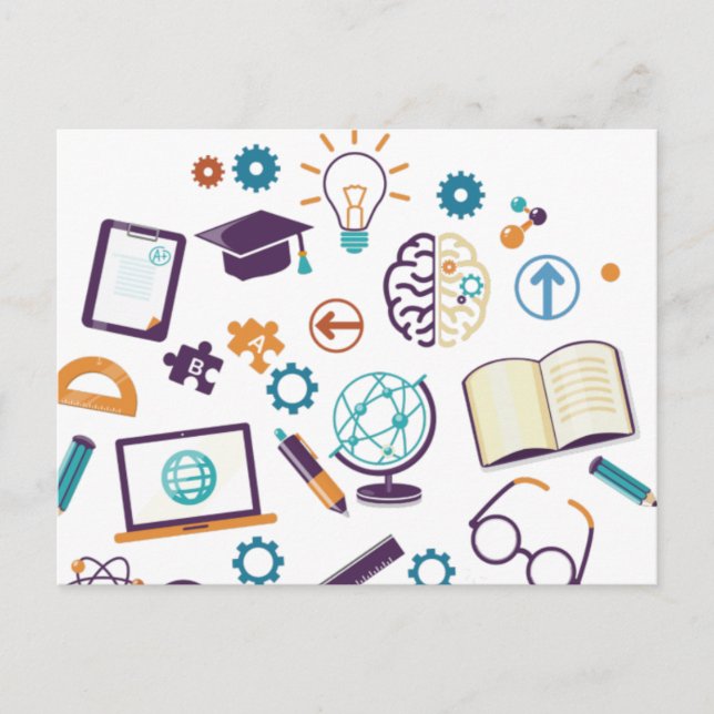 Postal De Nuevo A Los Suministros Escolares (Anverso)