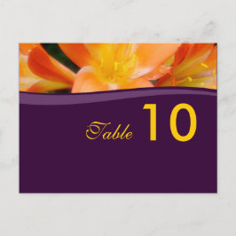 Postal de número de tabla