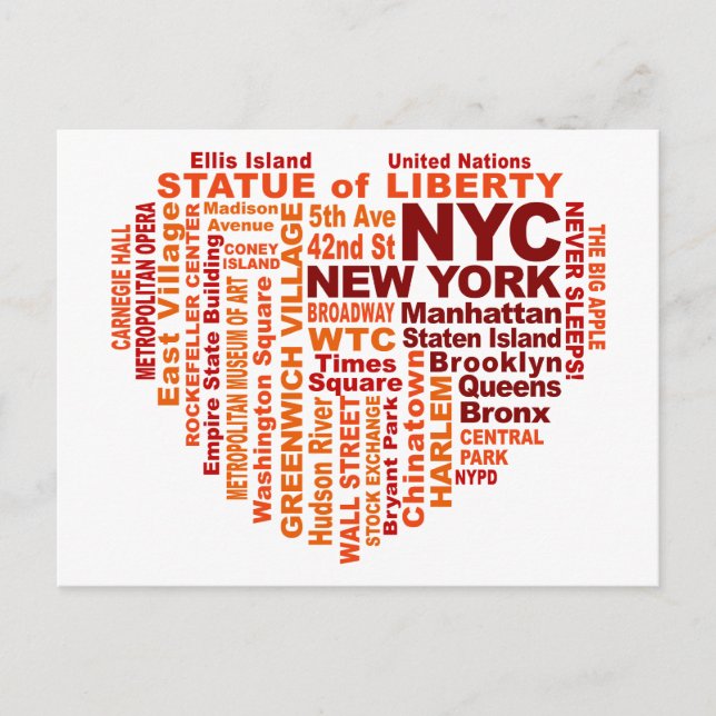 postal de NYC - personalizable (Anverso)