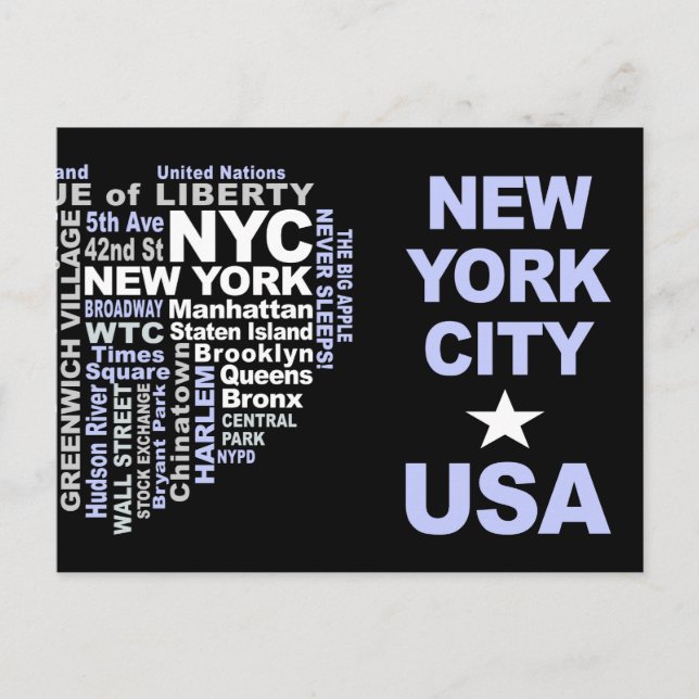 postal de NYC - personalizable (Anverso)
