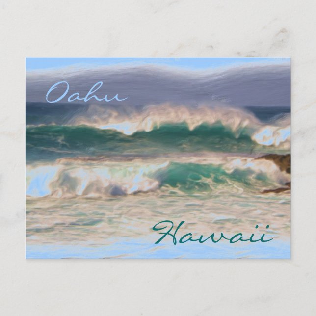 postal de Oahu Hawaii North Shore (Anverso)