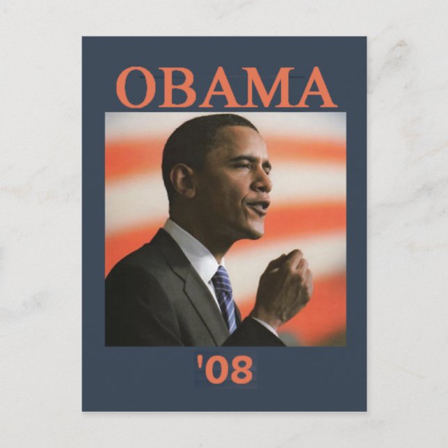 Postal de Obama 2008 (Anverso)