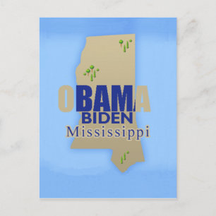 Postal de Obama Biden MISSISSIPPI