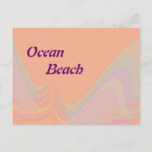 Postal de Ocean Beach California Pastel Wings