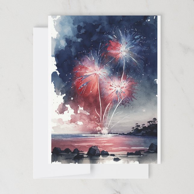 Postal de Ocean Fireworks (Subido por el creador)