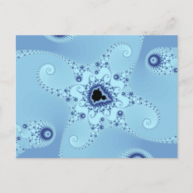 Postal de Octopuses azules (Anverso)