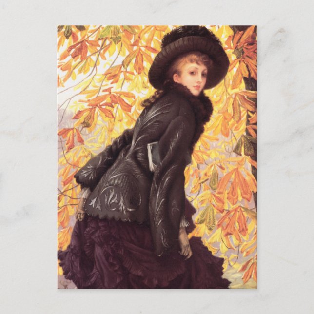 Postal de octubre de James Tissot (Anverso)