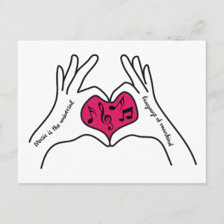 Postal de oferta musical