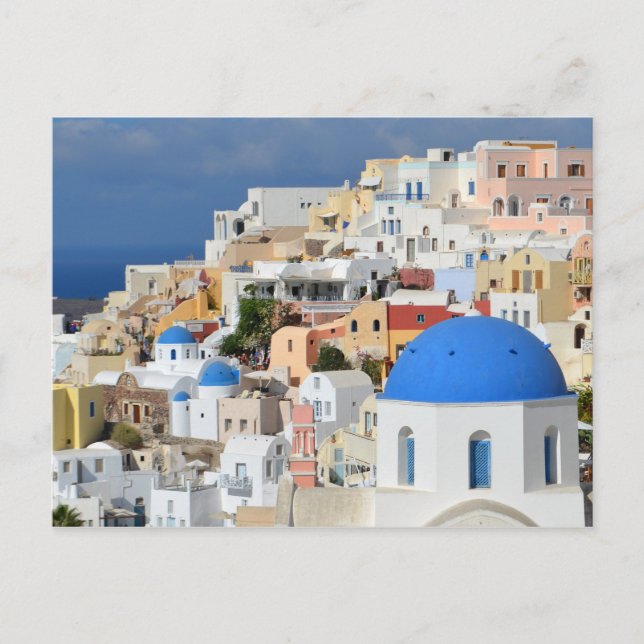 Postal de Oia Santorini (Anverso)
