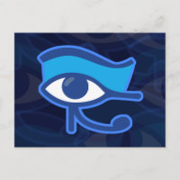 Postal de ojos de Horus