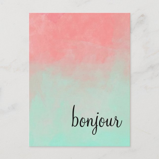 Postal de Ombre Bonjour (Anverso)