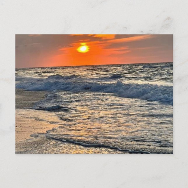 Postal de ondas de onda y de disquete (Anverso)