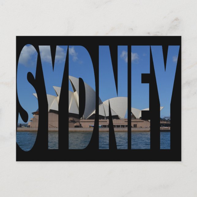 Postal de ópera de Sidney (Anverso)