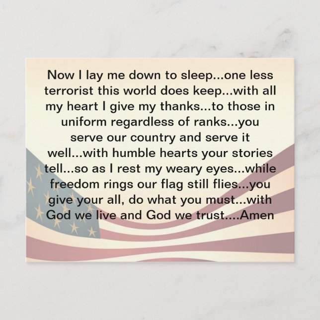 Postal de oración del 1 de mayo (Anverso)