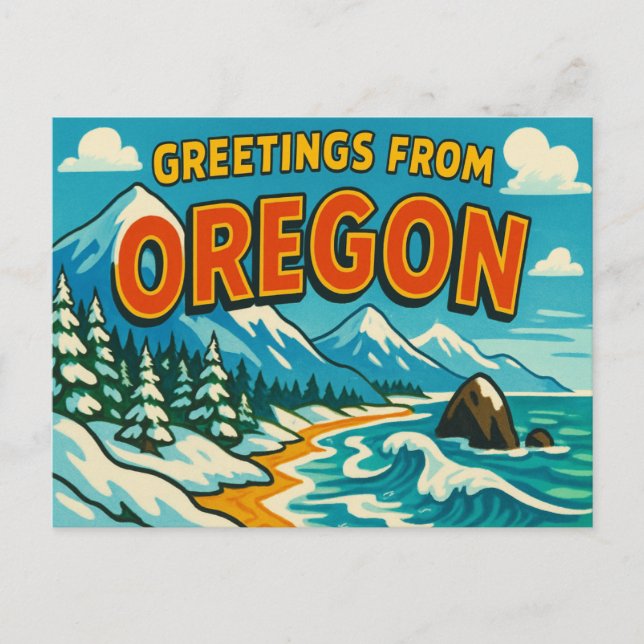 Postal de OREGON (Anverso)