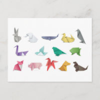 postal de origami japonesa para posttravesía