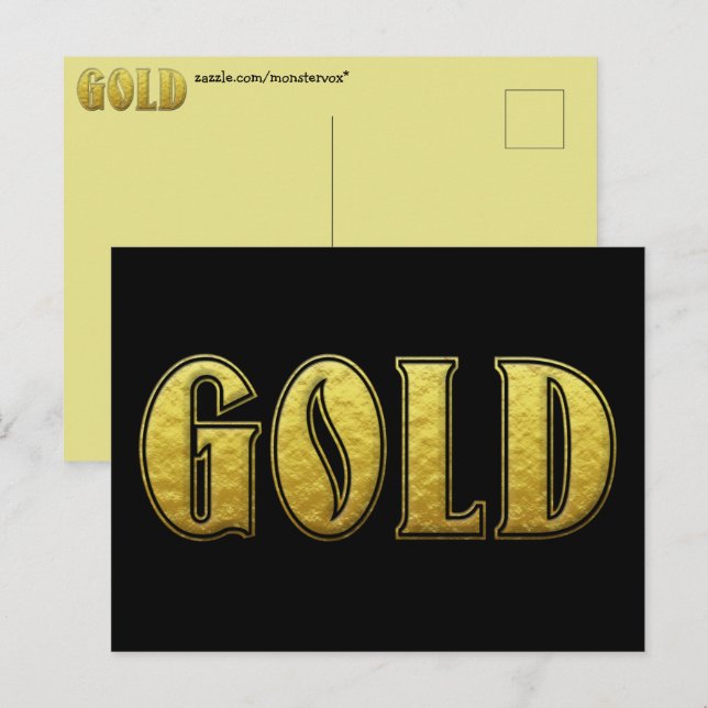 Postal de oro (Anverso / Reverso)