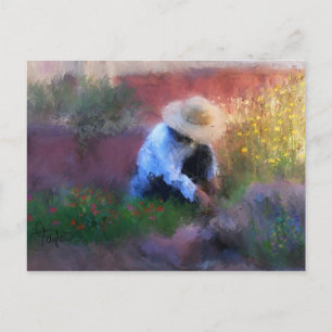 Postal de oro de las luces