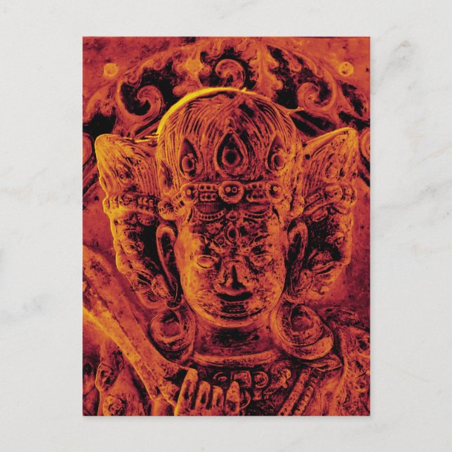 Postal de oro de Vajrapani Head (Anverso)