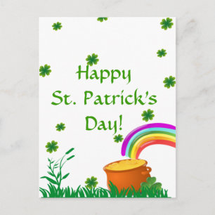 Postal de oro del Día de San Patricio