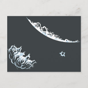 Postal de oso de agua (horizontal)