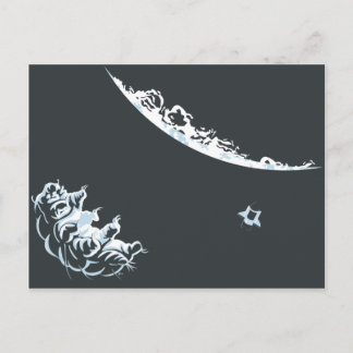 Postal de oso de agua (horizontal)