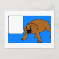 Postal de oso feliz