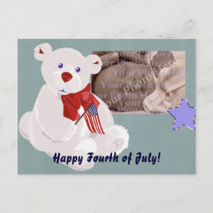 Postal de oso patriótico