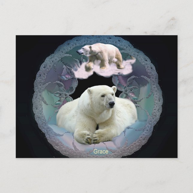Postal de oso polar (Anverso)